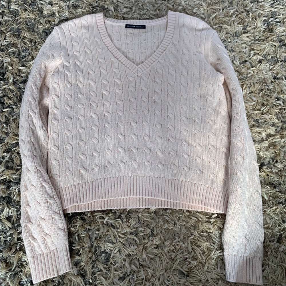 light pink brandy sweater